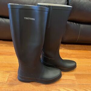Women’s Tretorn Classic Black Rain Boots Size 38 - 7.5